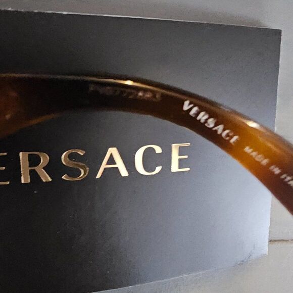 Versace Men's Havana Aviator 48 mm Sunglasses VE4391 531771 - Picture 11 of 16